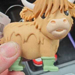Bath & Body Works Brown Cow Plush with Green Boots